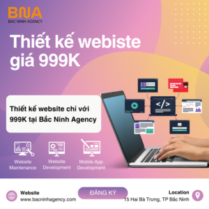 Thiết kế website giá 999k tại Bắc Ninh