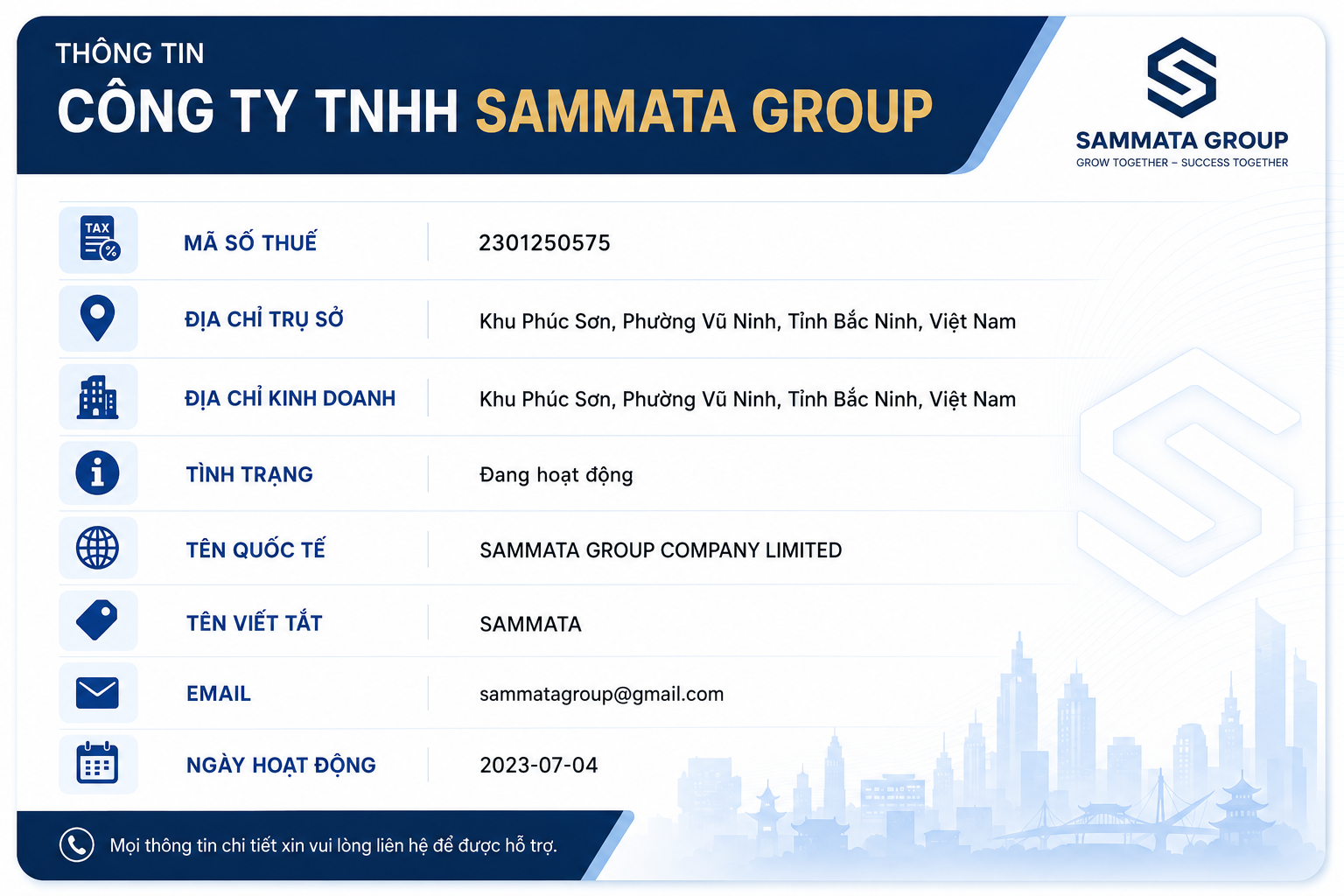 công ty sammata group việt nam
